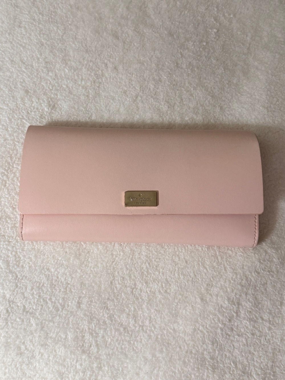 kate spade arbour hill Blush Pink Leather Flap Wallet